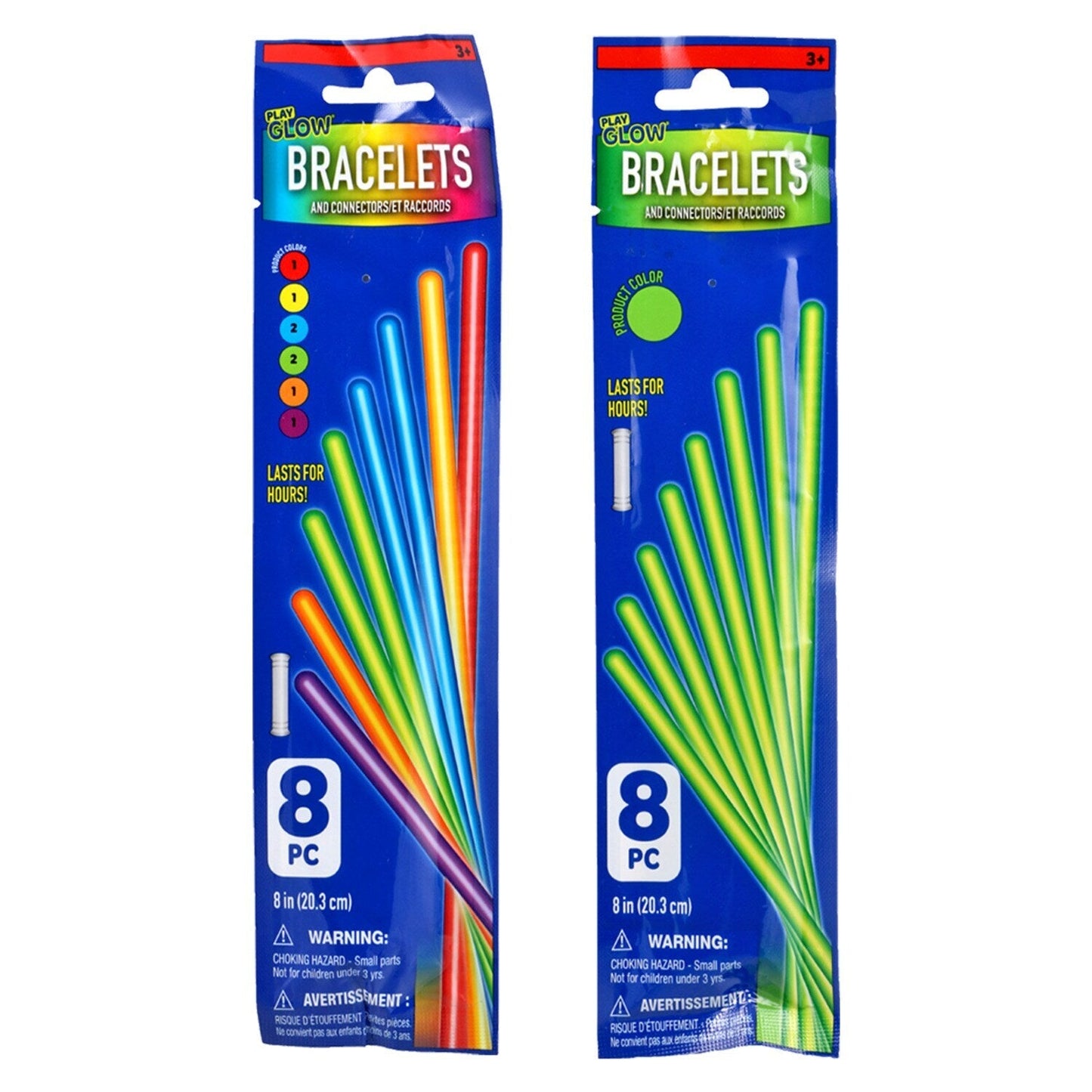 Play Glow Wrapped Mega Glow Bracelets, 8-ct. Packs (Pack of 36)