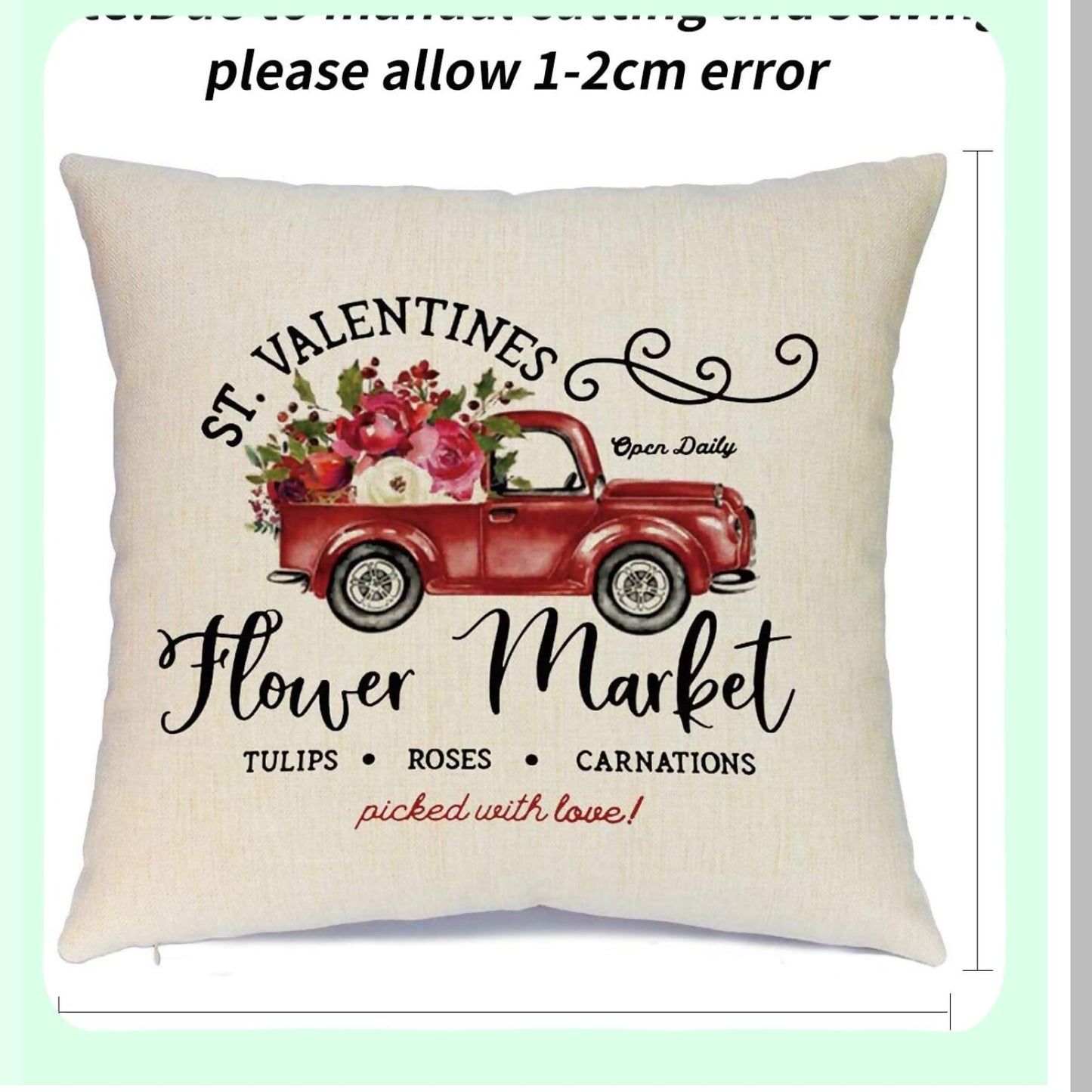 Love Heart Decor Pillow Set - 18x18 Inch Red Throw Pillows (Set of 4) - Valentine's Day Decorative Cushion Cases for Home Wedding Party - Romantic Decorations