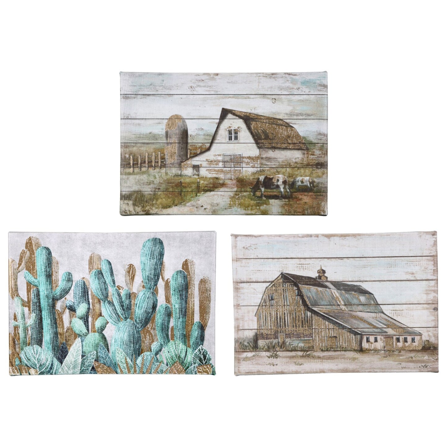 Decorative Canvas Prints with Foil, 5.875x8.625-in. (Pack of 22)
