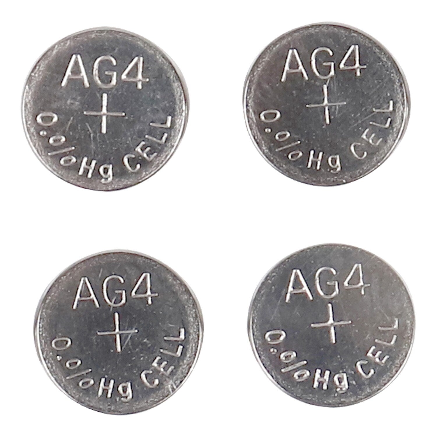 E-Circuit AG4/LR66 Alkaline Button Cell Batteries, 4-ct. Packs (Pack of 24)