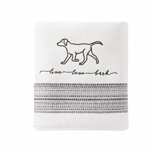 Ever Friends White Bath Towel 27x50