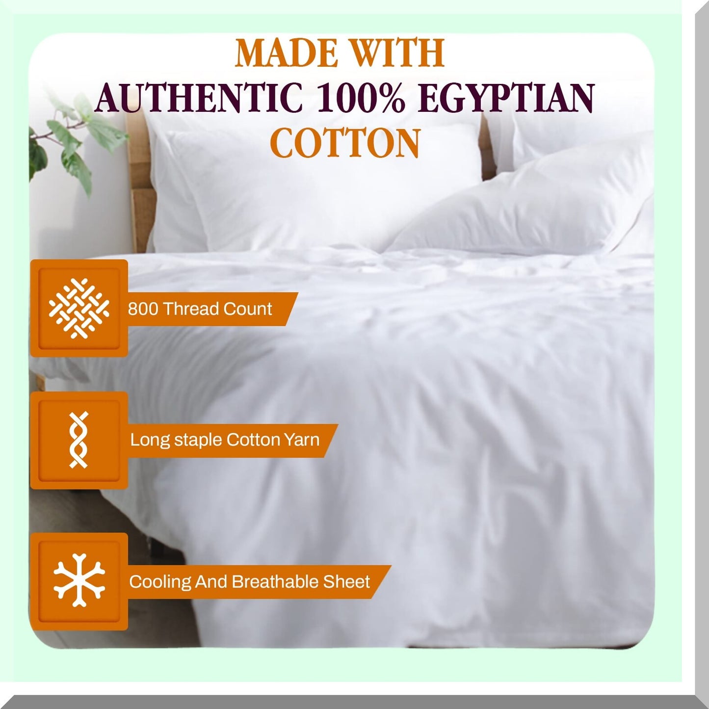 CoolMax 800 Thread Count Deep Pocket Fitted Sheet - Breathable Sateen Weave, Soft & Cooling Bottom Sheet - 78" x 80" White - Elastic All Around