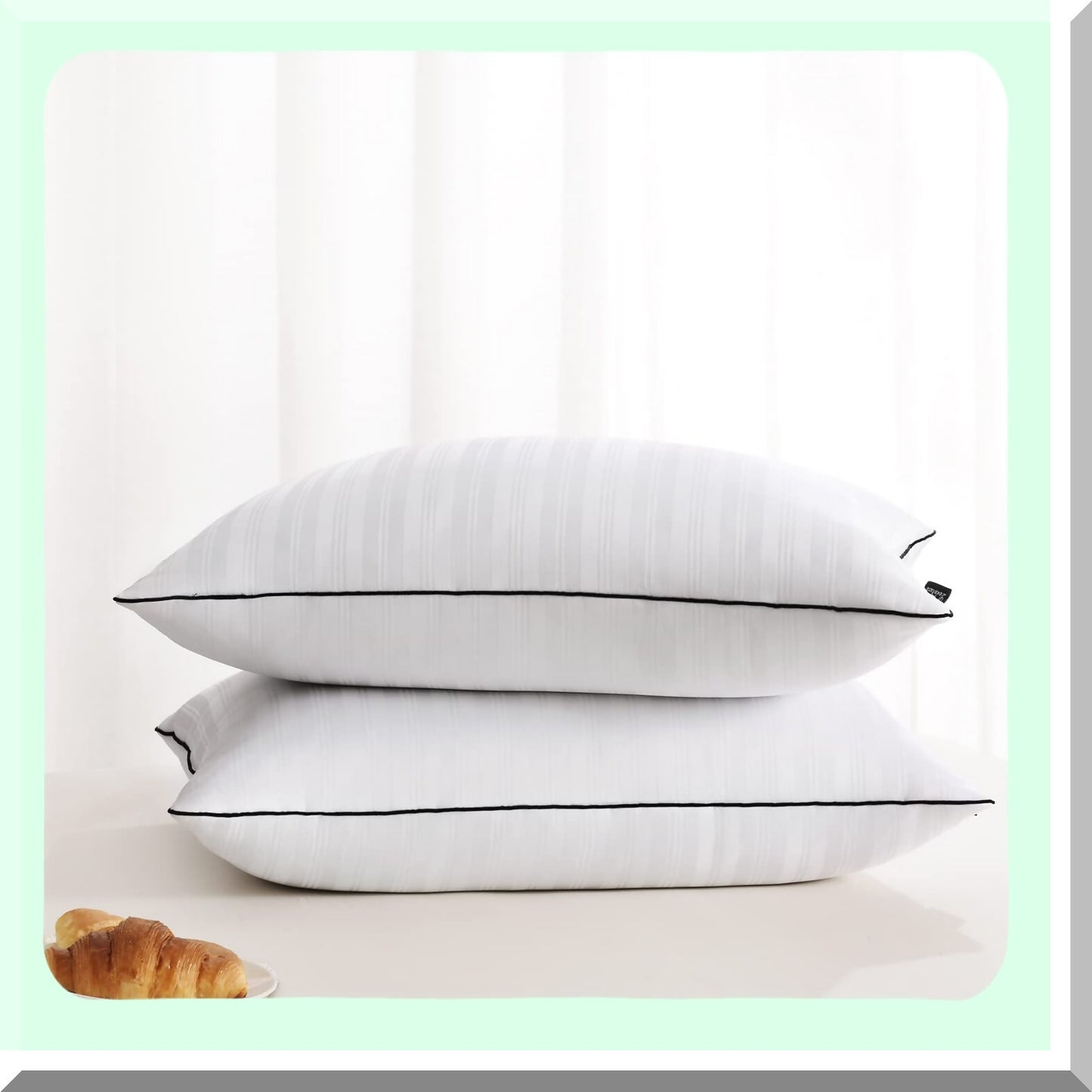 Luxury Dream Pillows - Set of 2 Hotel Collection Soft Down Alternative Pillows for Side, Back, and Stomach Sleepers. 20 X 36 Size for Ultimate Comfort.