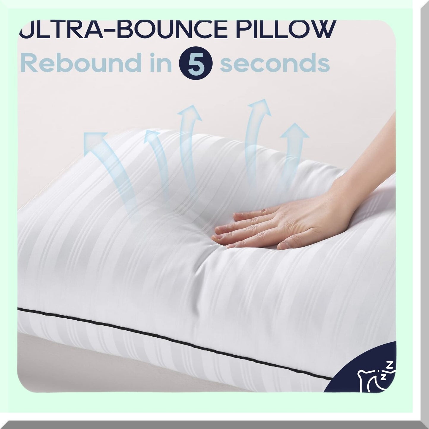Luxury Dream Pillows - Set of 2 Hotel Collection Soft Down Alternative Pillows for Side, Back, and Stomach Sleepers. 20 X 36 Size for Ultimate Comfort.