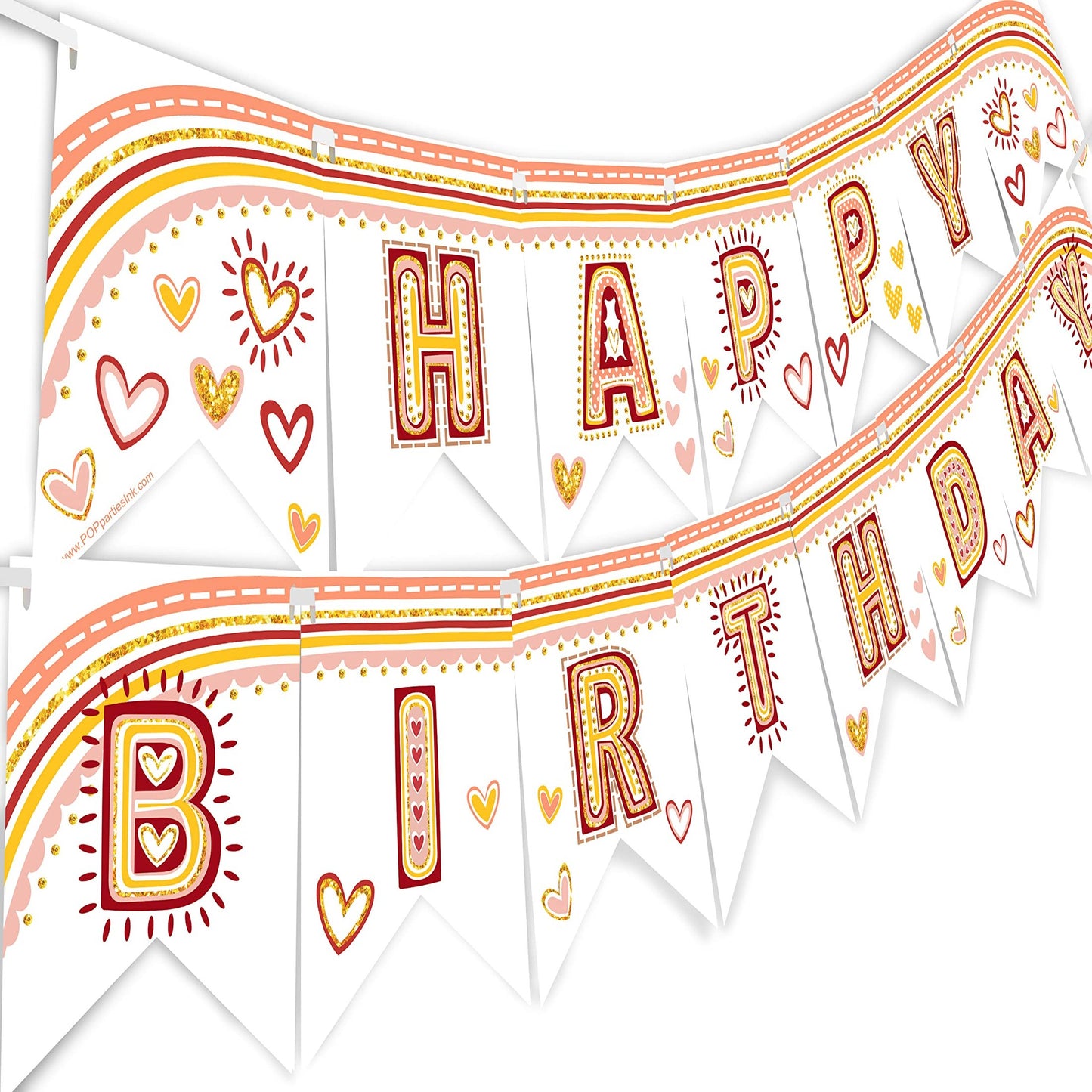 Boho Rainbow Birthday Banner - Neutral Rainbow Party Decoration Kit - Vibrant Rainbow Party Supplies - Rainbow Themed Celebration Set