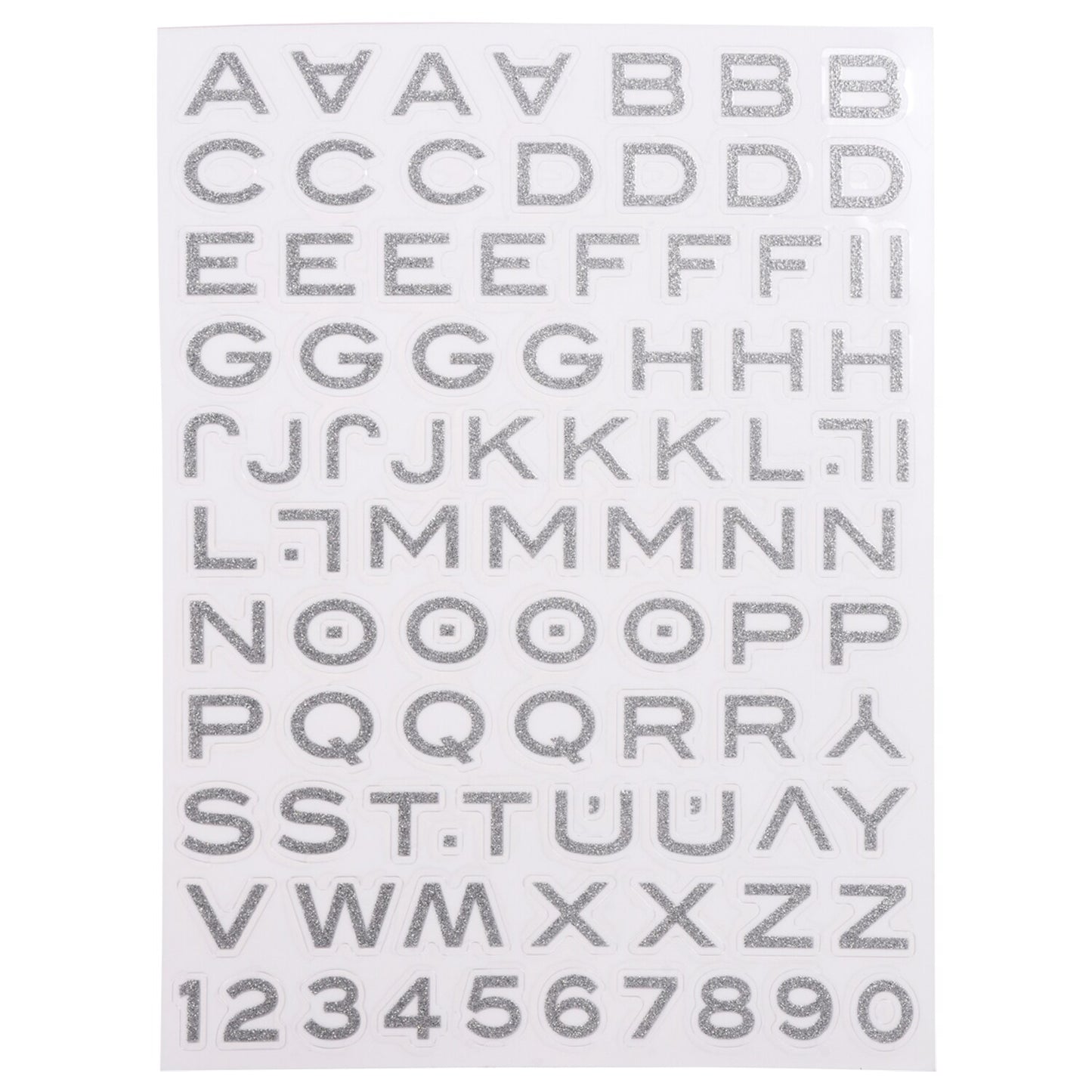Crafter's Square Vinyl Alphabet Glitter Stickers (Pack of 36)