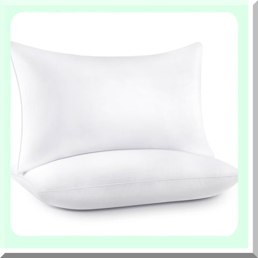 Luxury DreamSleep Pillows Set of 2 Compatible with Bed