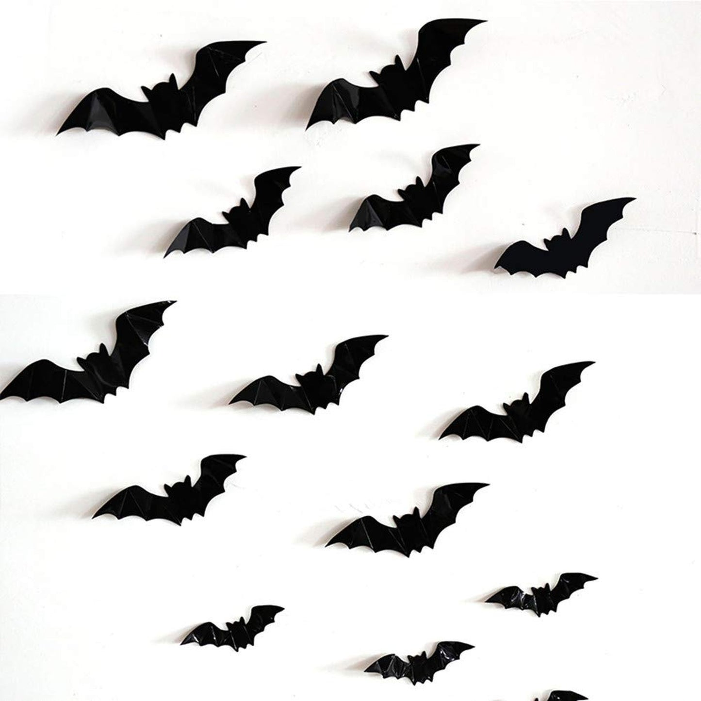 3D Bat Wall Decals for Halloween Party Decorations