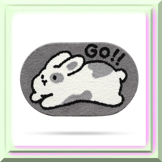 Cute Animal Bath Mat 16"x24" Microfiber Non-Slip