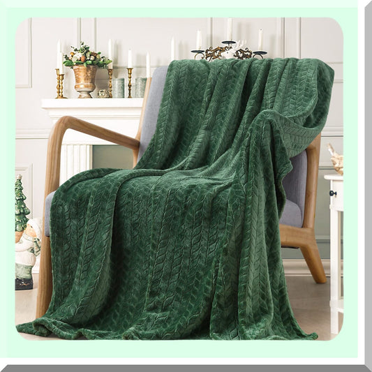 UltraSoft Cozy Fleece Throw Compatible with Couch, Sofa, Bed