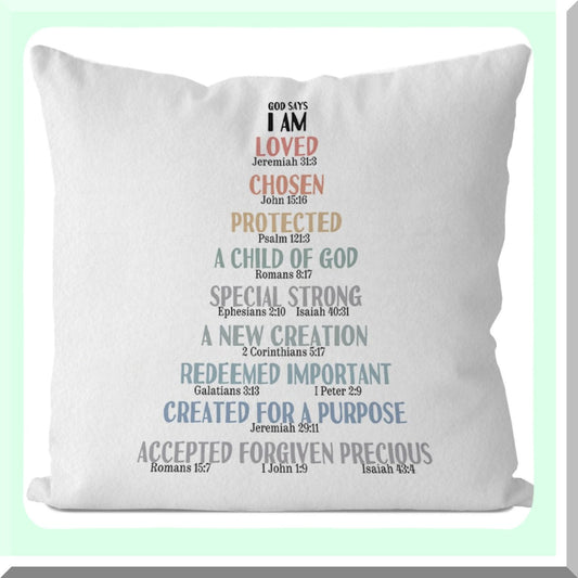 Divine Love Pillow Compatible with God's Word 18x18