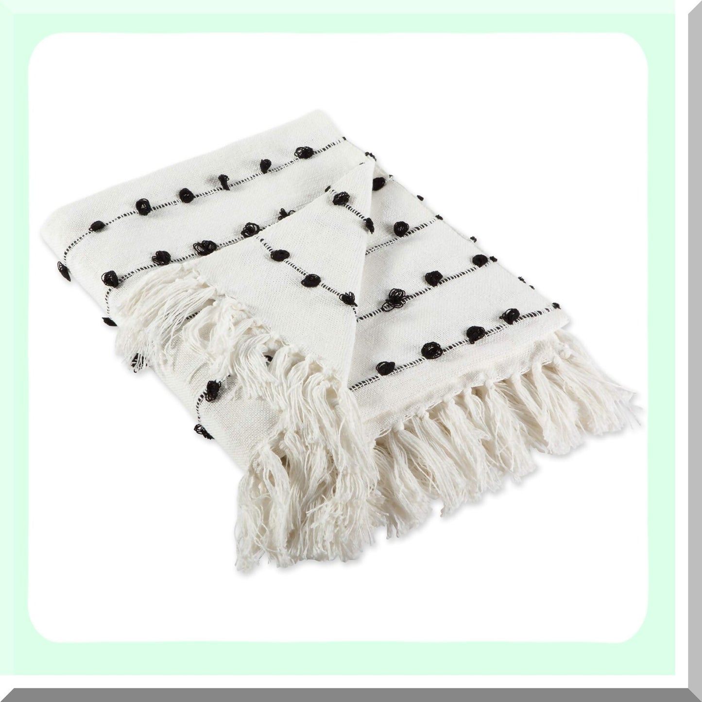 CozyWoven Luxe Throw Blanket, 50x60, Off-White