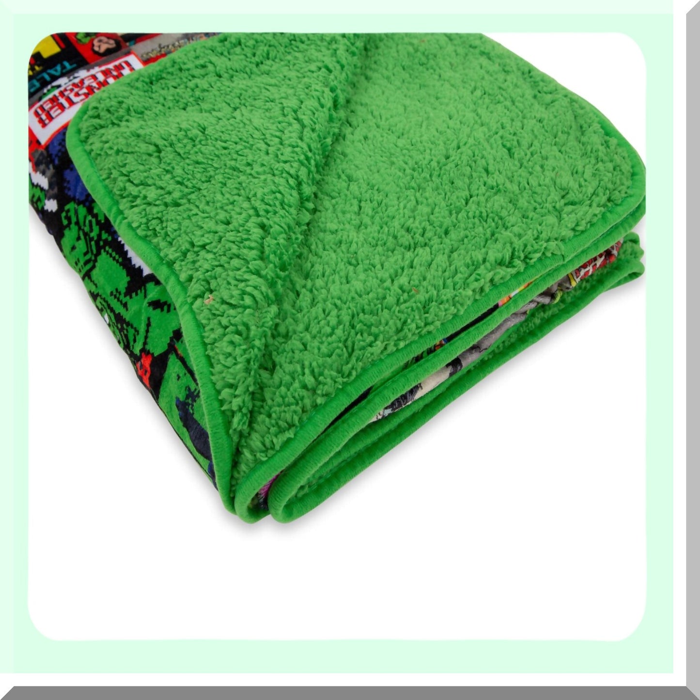 Ultimate Hulk Smash Sherpa Throw - 8 Feet of Cozy Marvel Comfort