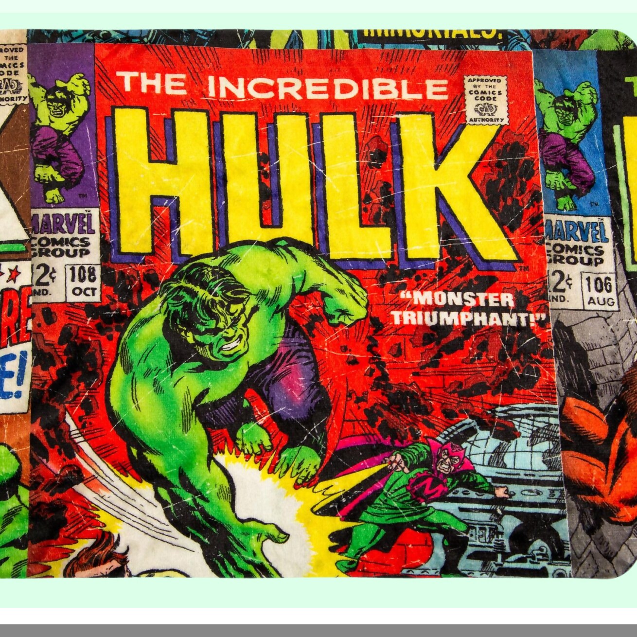 Ultimate Hulk Smash Sherpa Throw - 8 Feet of Cozy Marvel Comfort