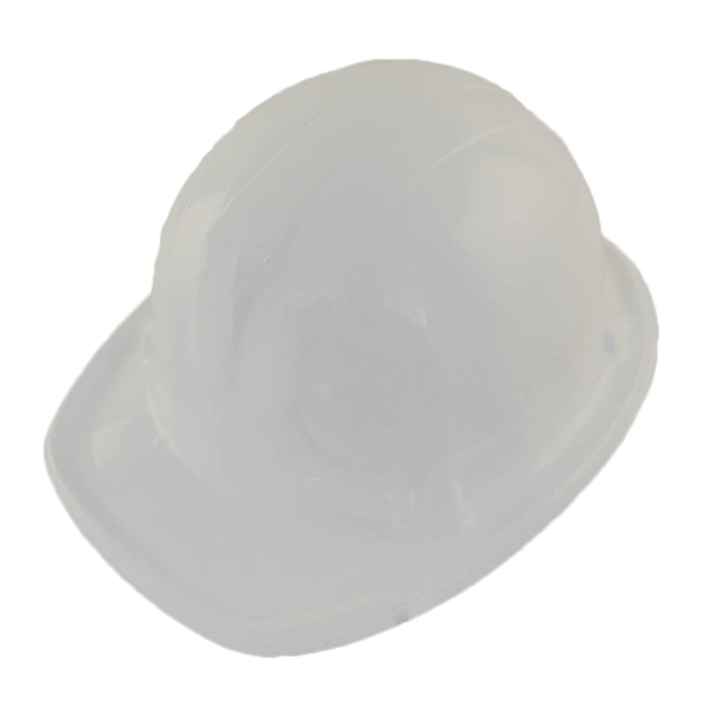 White Plastic Construction Hard Hats Set of 12