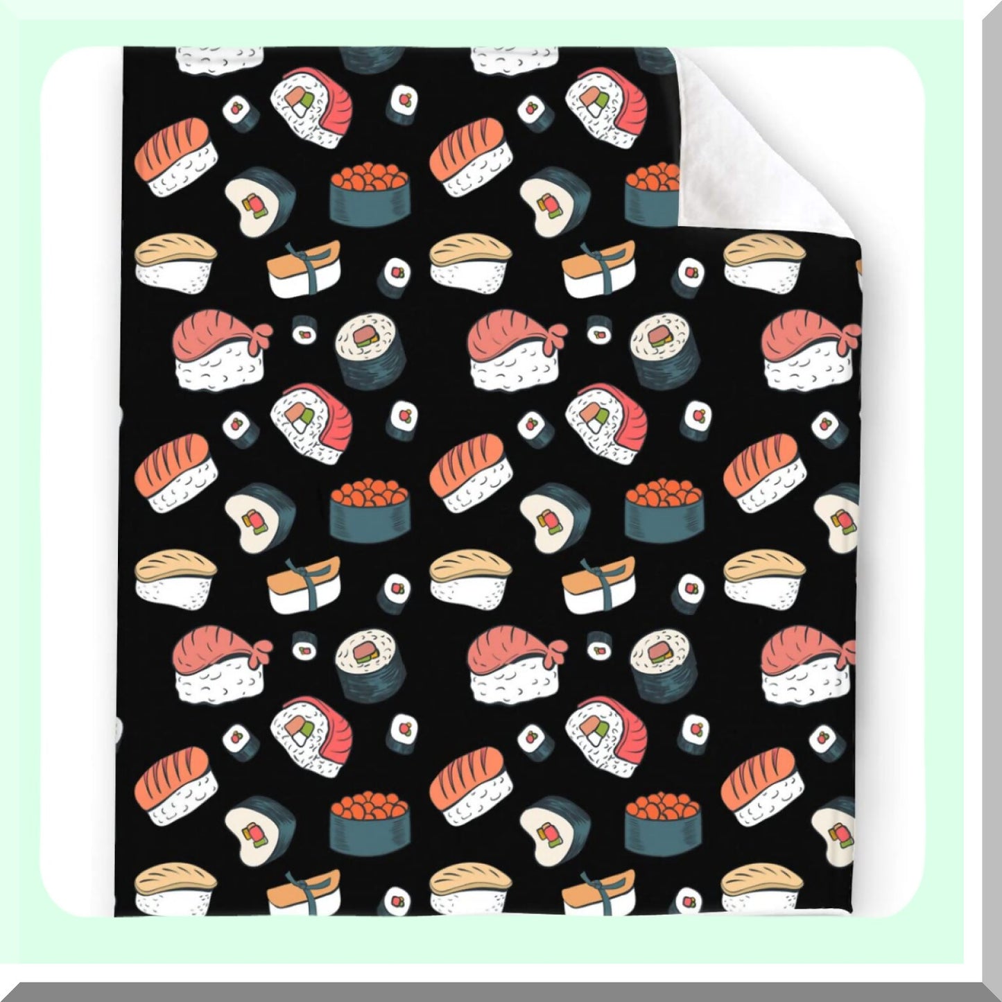 CozySushi Ultra-Soft Micro Fleece Blanket - Warm Throw for Bed, Couch, and Living Room