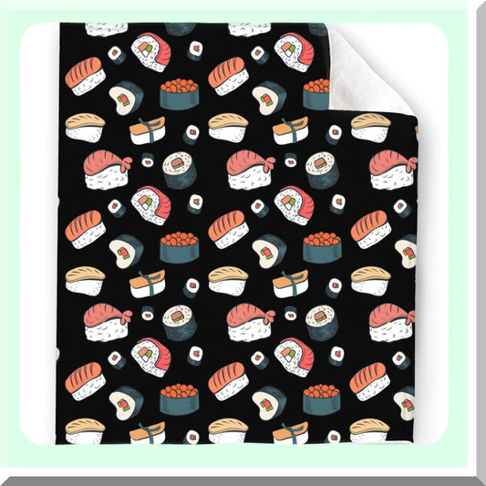 CozySushi Micro Fleece Blanket for Bed and Couch