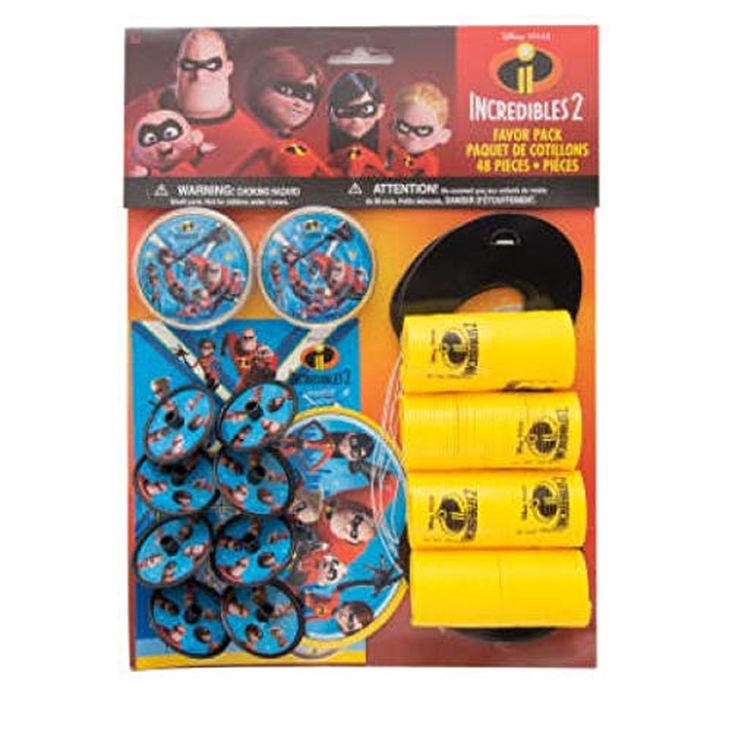 Incredibles 2 Party Favor Pack with Toys and Games