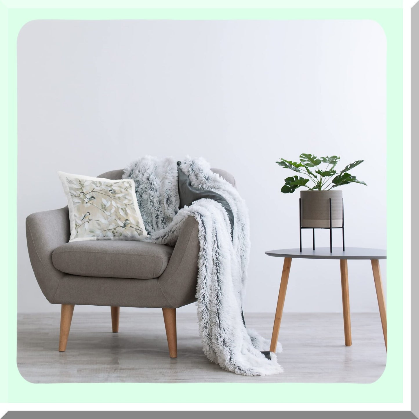 Birdsong Berry Branch Pillow