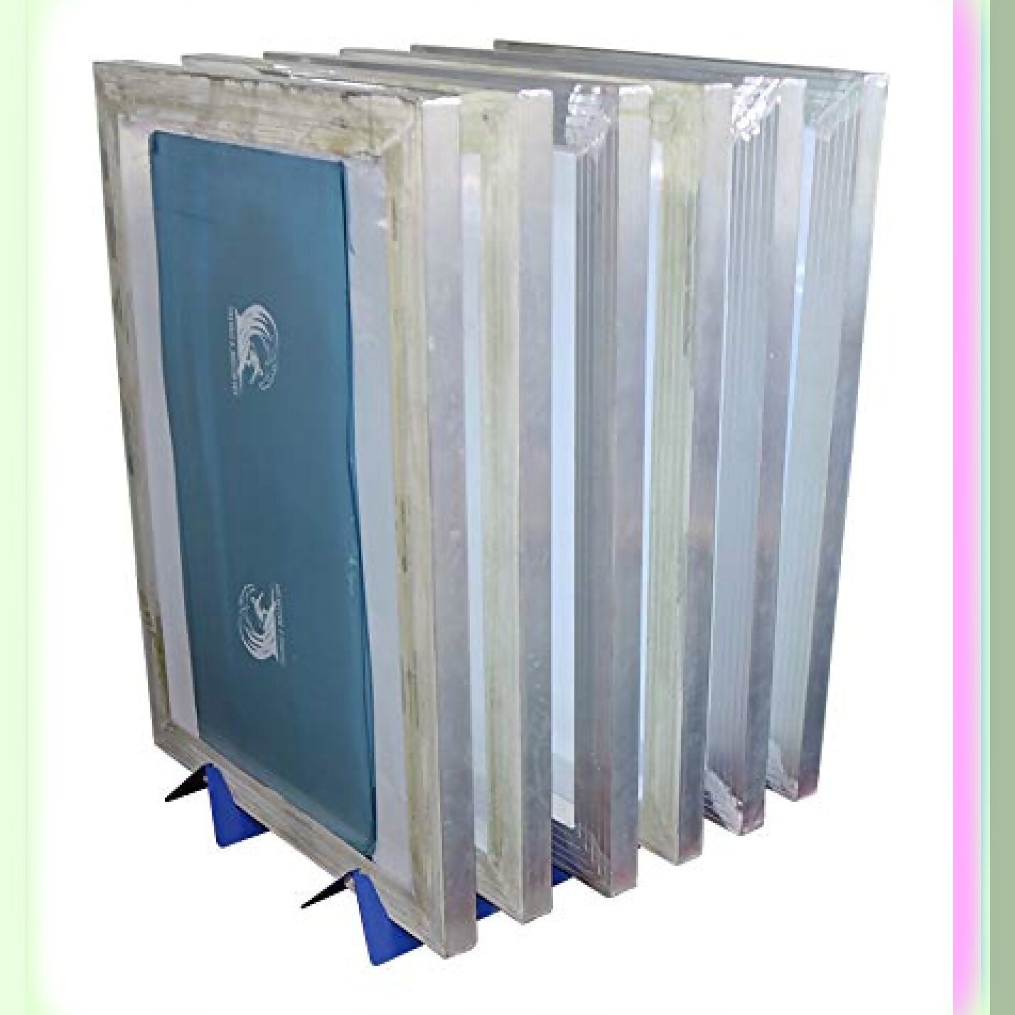 6-Slot Screen Printing Frame Rack for Desktop Storage