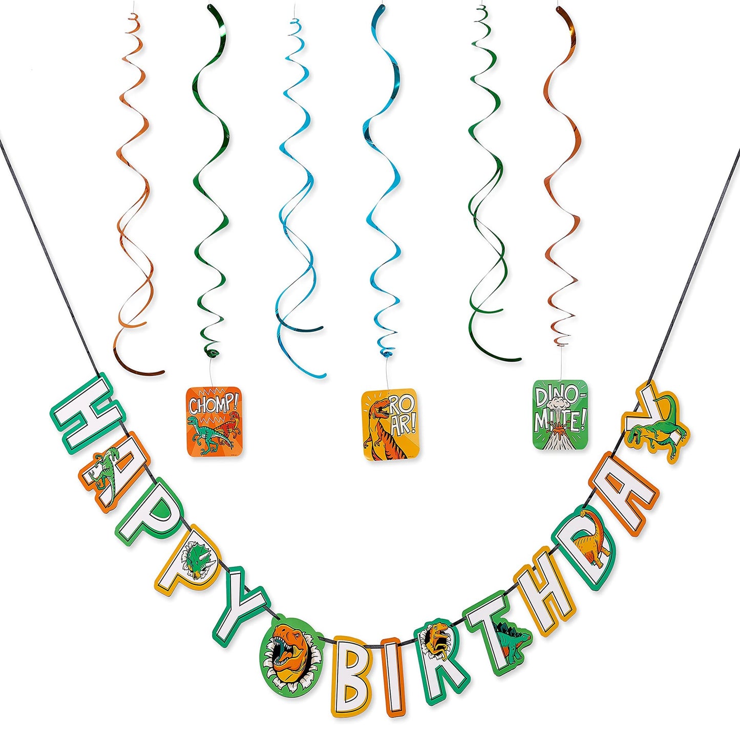 Dino Bash Party Pack - Complete Set with Banner, Decorations, and Tableware for a Roaring Dinosaur Birthday Celebration!