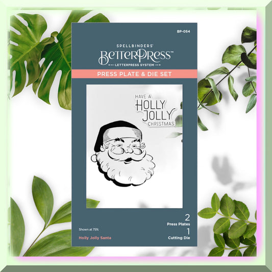 Holly Jolly Santa Metal Press Plate Set