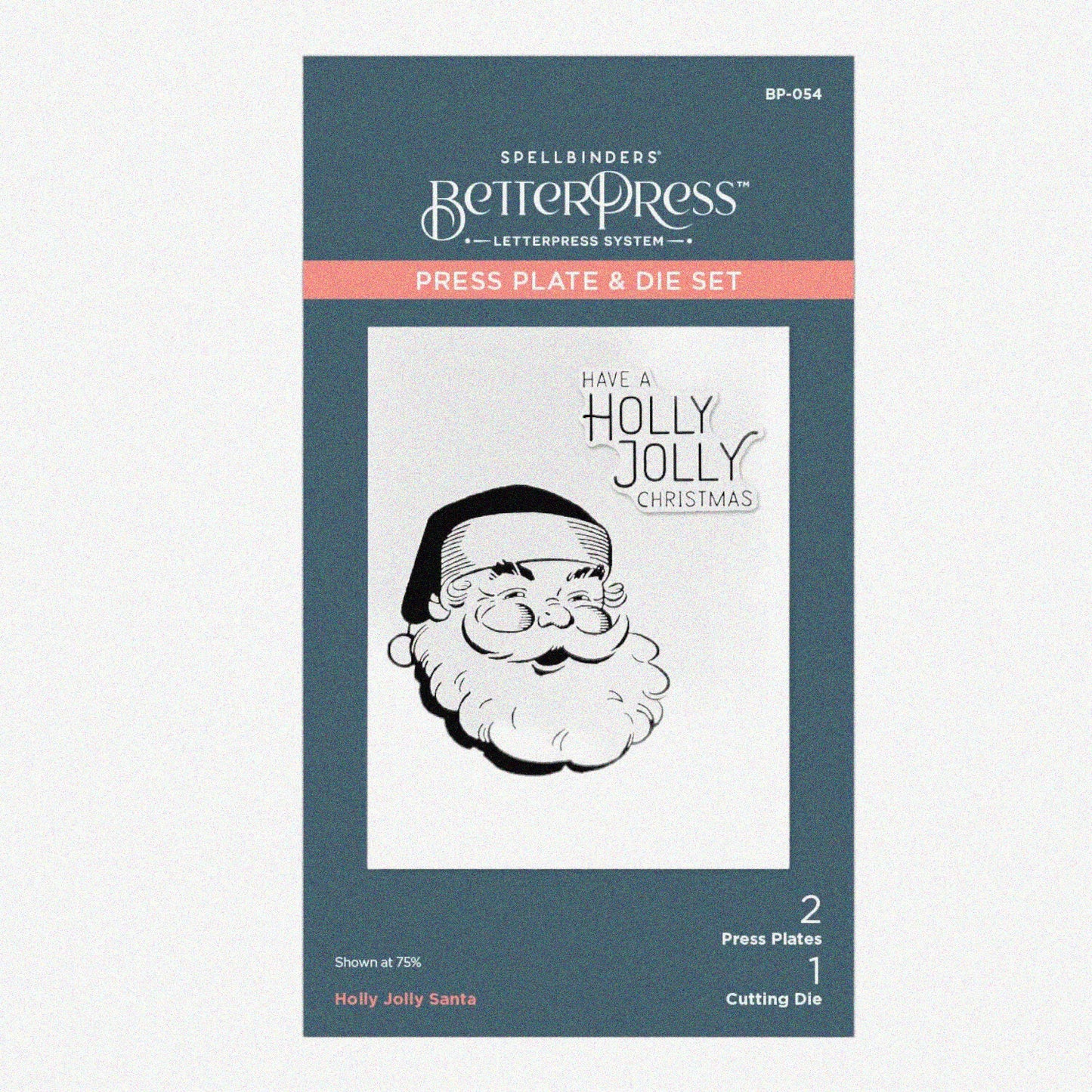 Holly Jolly Santa Metal Press Plate Set