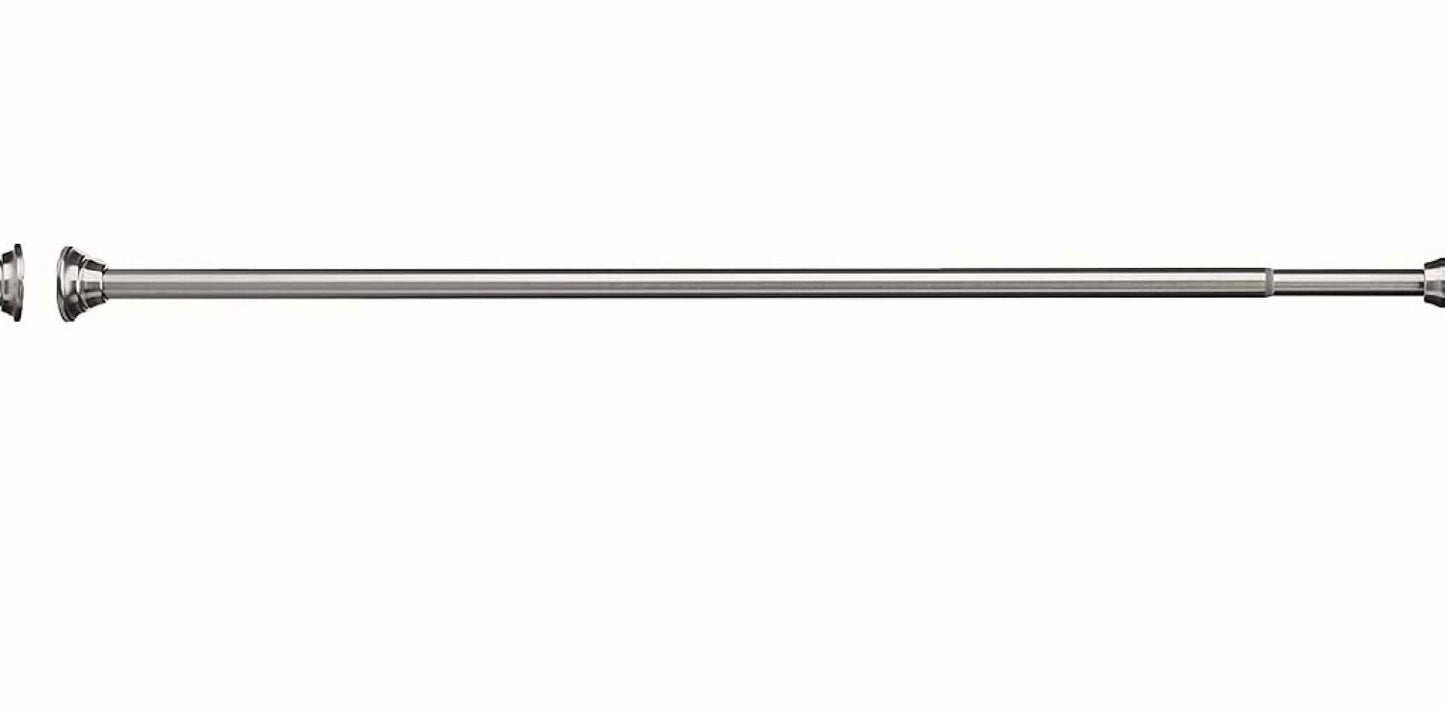 Brushed Nickel Adjustable Shower Curtain Rod 44-72 Inches