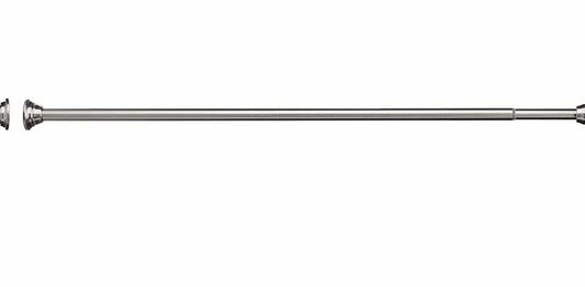 Brushed Nickel Adjustable Shower Curtain Rod 44-72 Inches