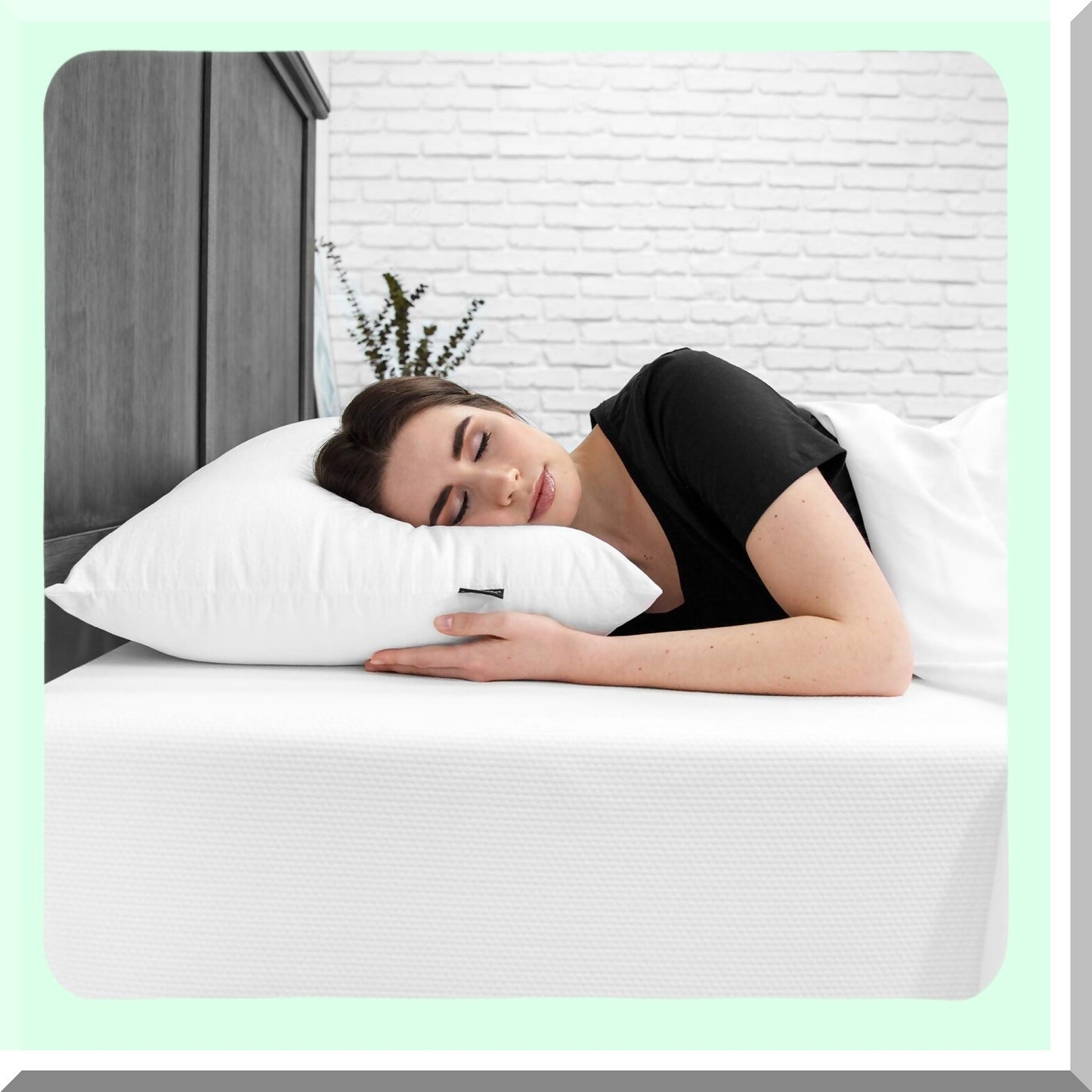 Luxury Cloud Comfort Pillow - Plush SensoSoft Embossed Jumbo Bed Pillow for Ultimate Relaxation and Support, Hypoallergenic, White, 1 Count
