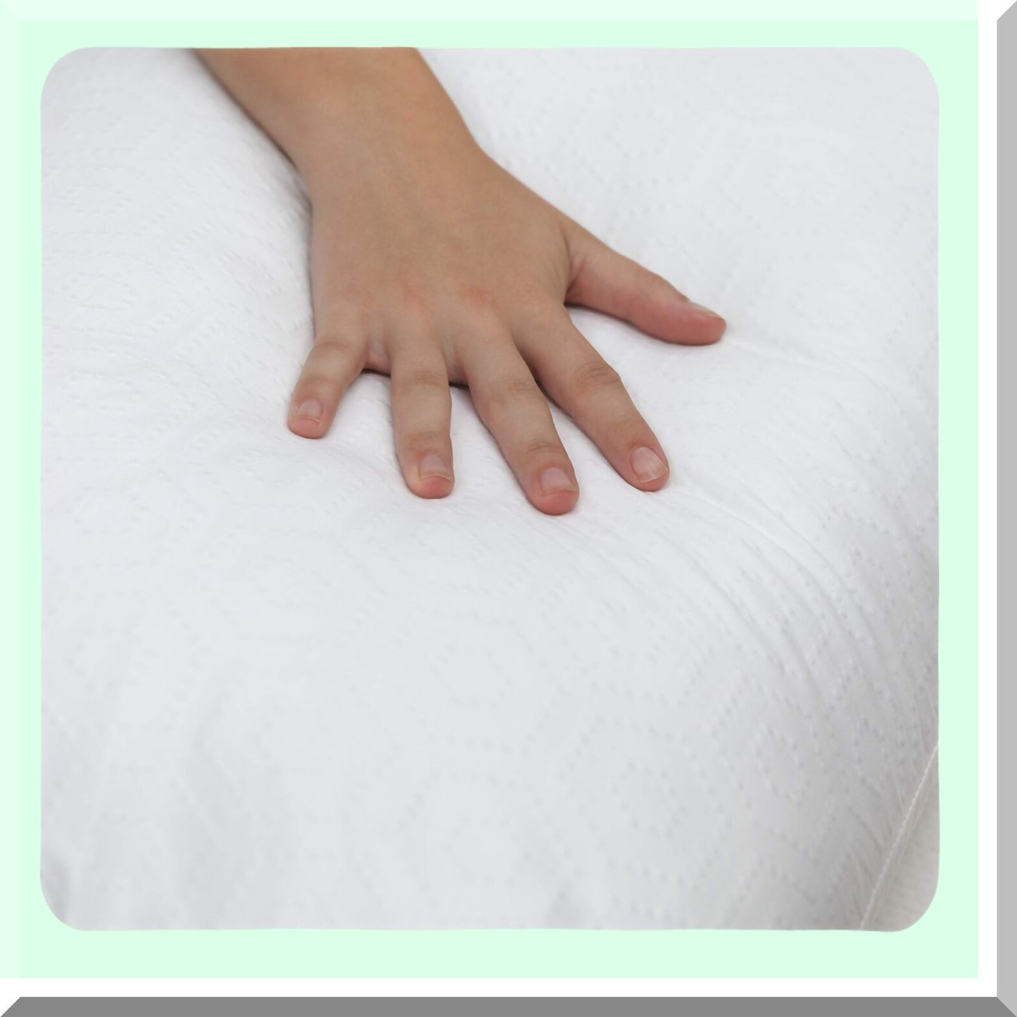 Luxury Cloud Comfort Pillow - Plush SensoSoft Embossed Jumbo Bed Pillow for Ultimate Relaxation and Support, Hypoallergenic, White, 1 Count