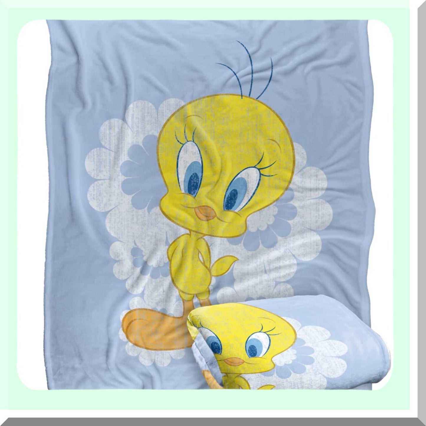 Retro Tweety Silky Touch Throw - Super Soft 50"x60" Looney Tunes Blanket"
