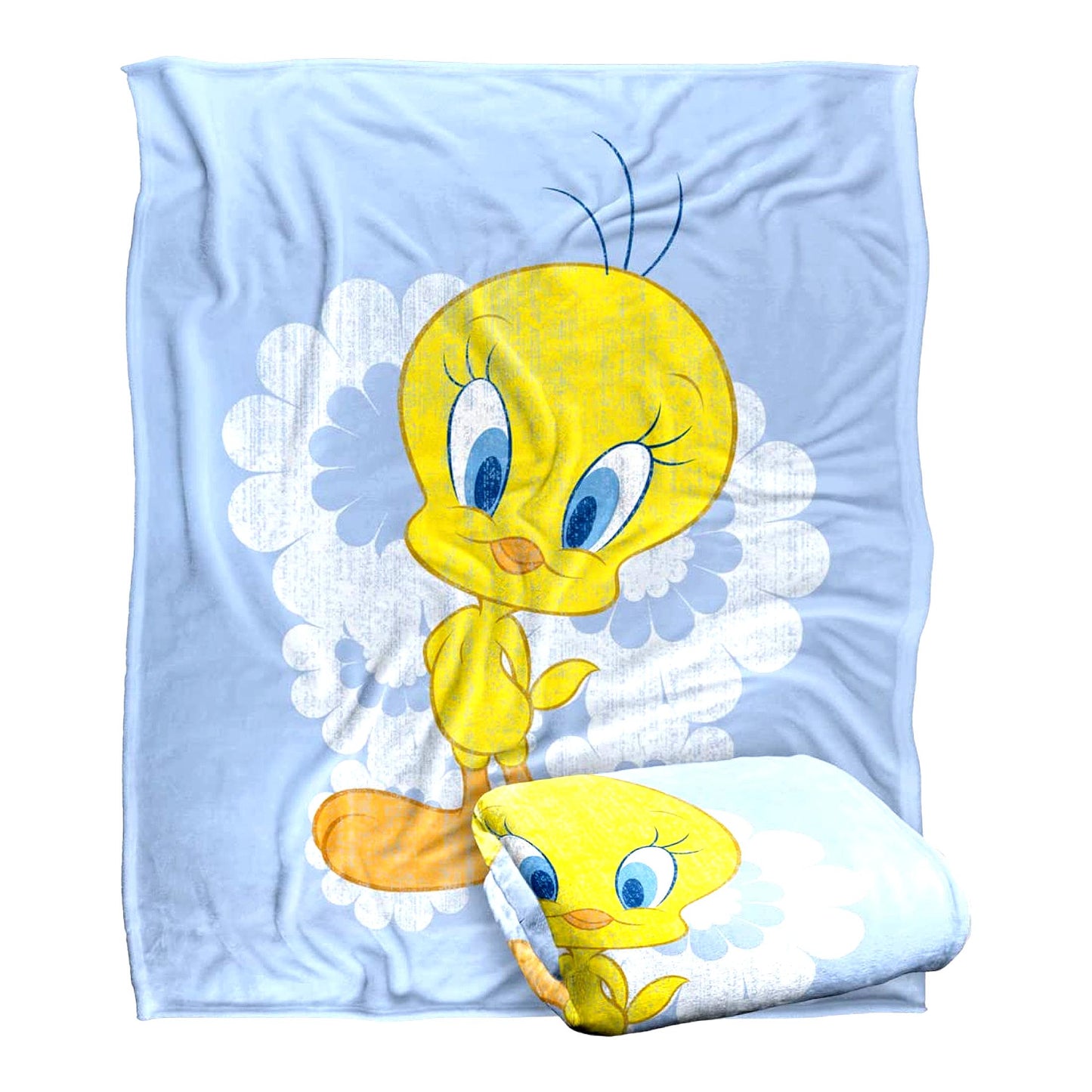 Retro Tweety Silky Touch Throw - Super Soft 50"x60" Looney Tunes Blanket"