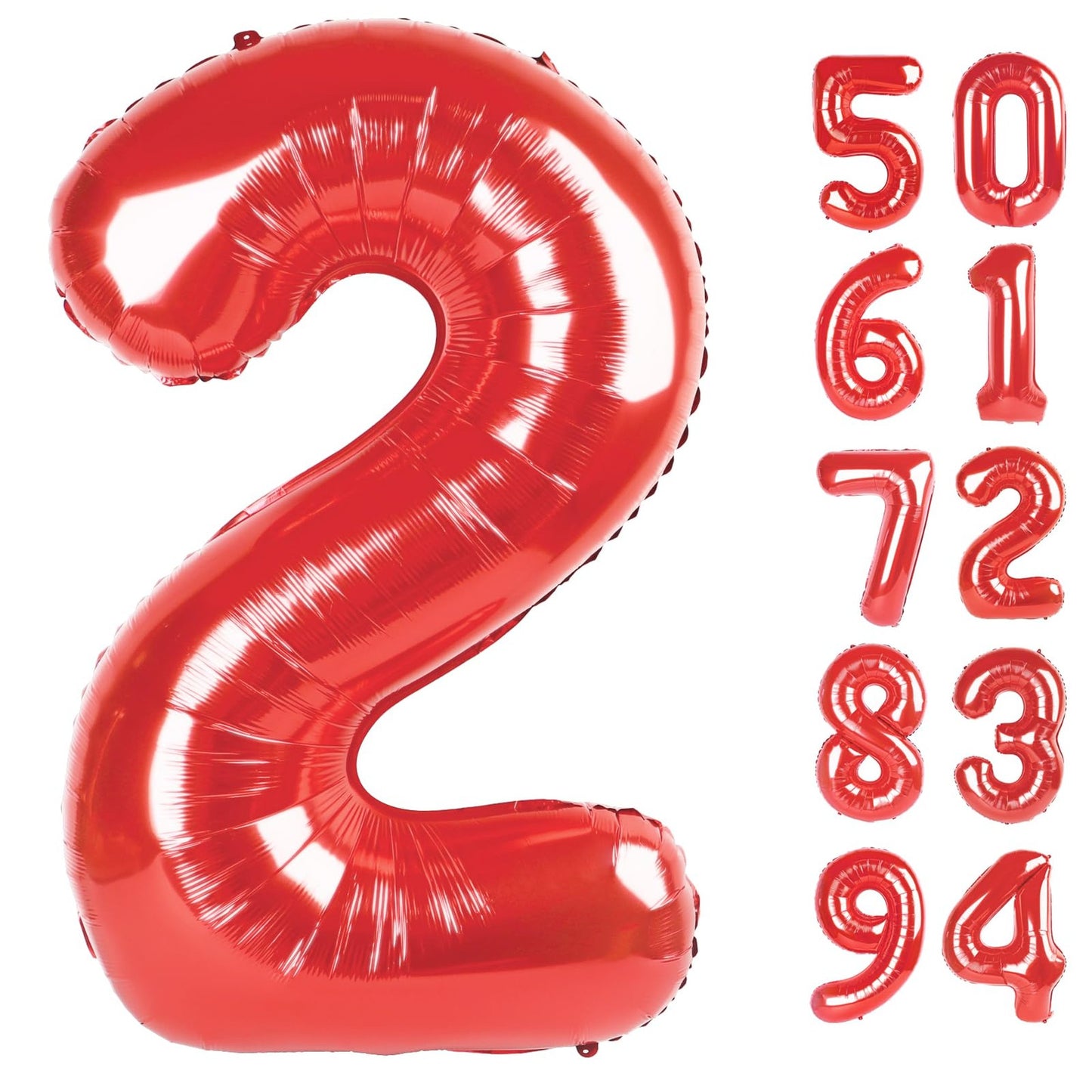 Red Number Balloon 40 Inch for Birthday Party Decorations
