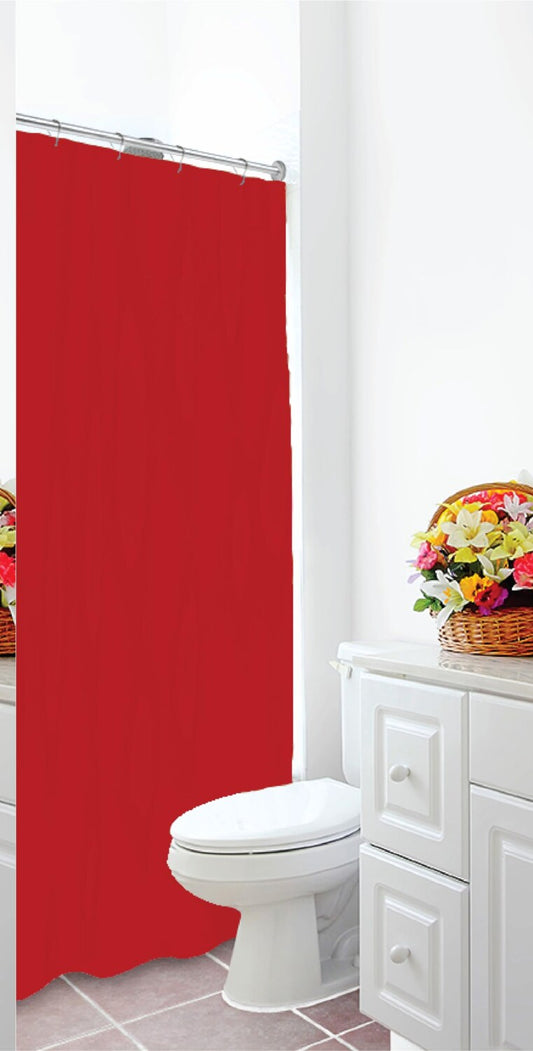 3 Gauge Vinyl Shower Curtain Liner 70x72 Red