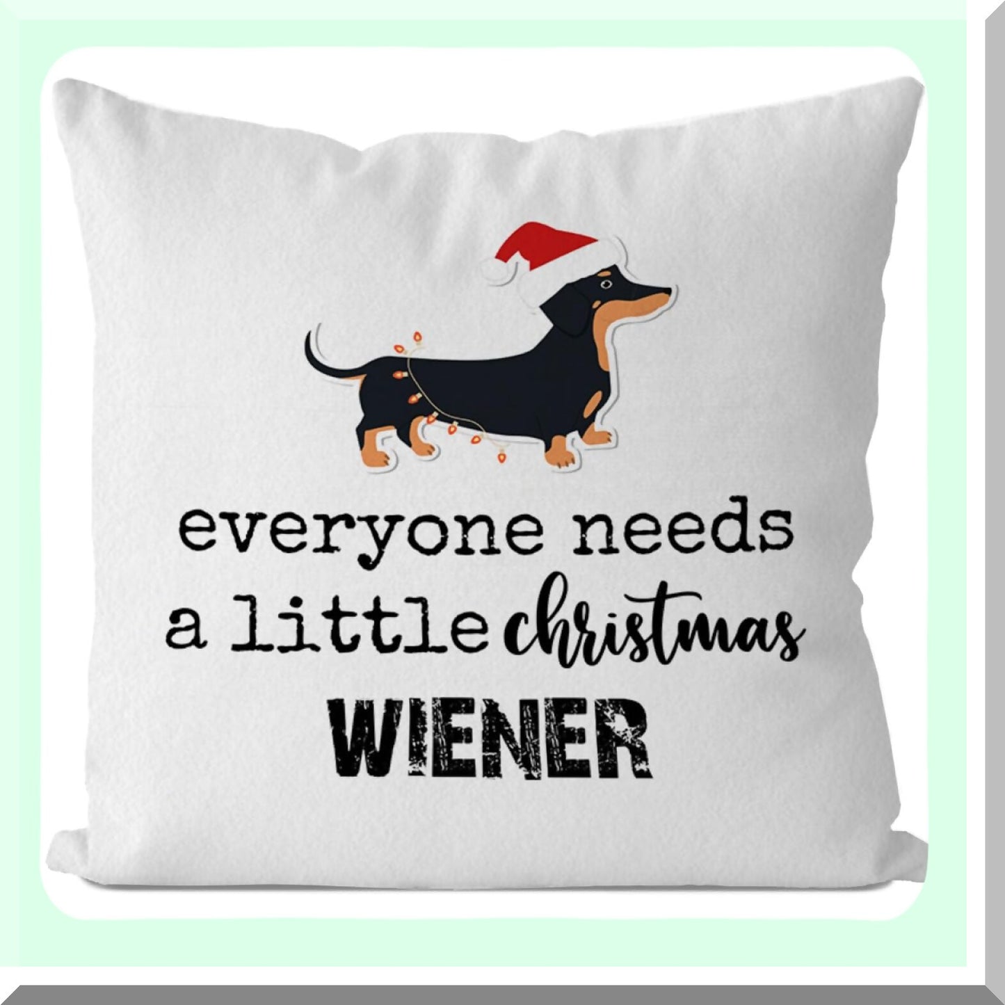 Wiener Dachshund Home Decor Collection - 18x18 Pillow Covers for Women - Dog Lover Gifts - Cute Wiener Dog Throw Pillow Covers
