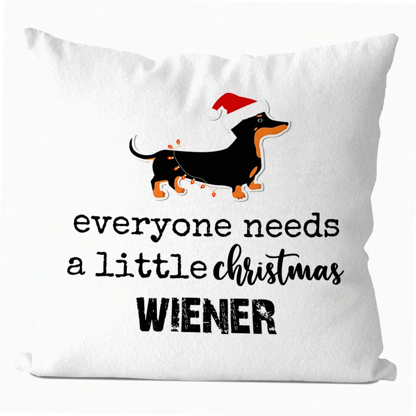 Wiener Dachshund Home Decor Collection - 18x18 Pillow Covers for Women - Dog Lover Gifts - Cute Wiener Dog Throw Pillow Covers