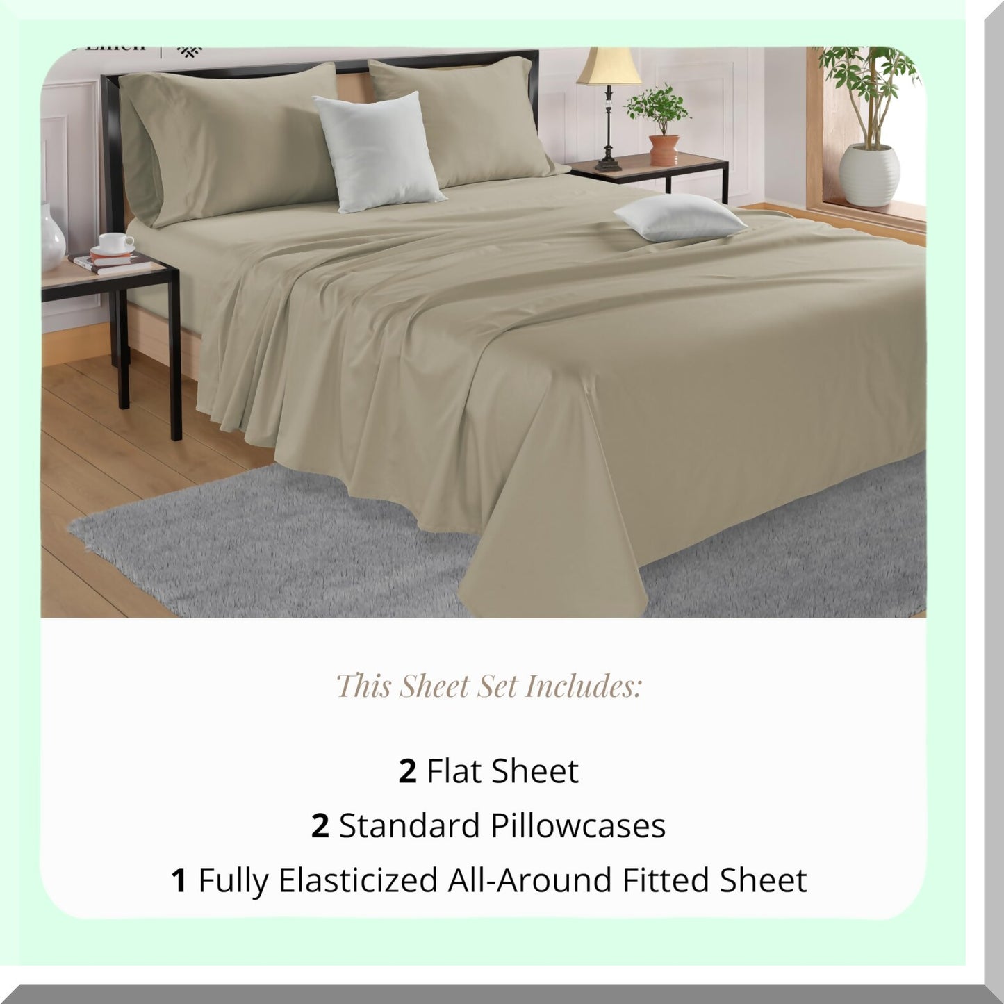 AdjustaLux 600 TC Cotton Split Sheet Set - 5 Piece Luxury Bedding with Deep Pocket, Ultra Soft Pillowcases for Adjustable Beds.