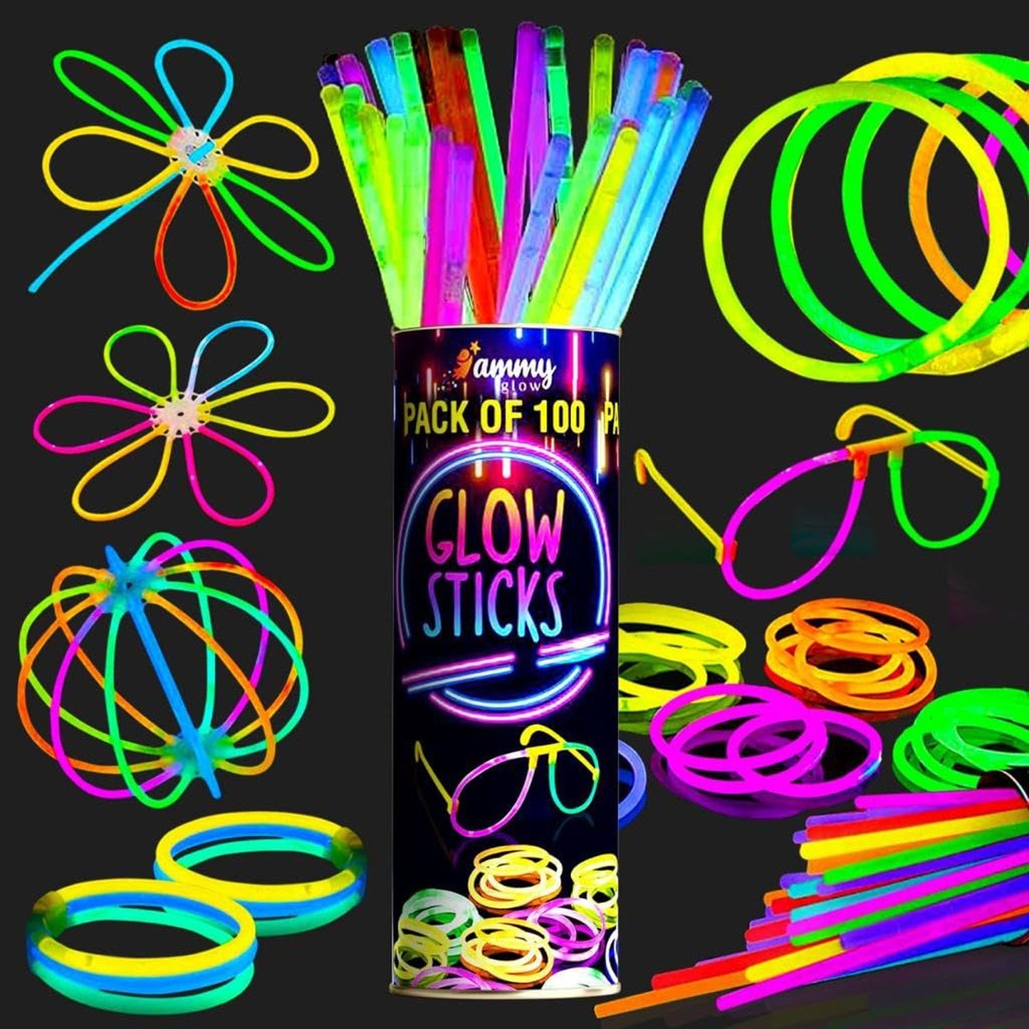 Bright Neon Light Sticks for Parties and Events