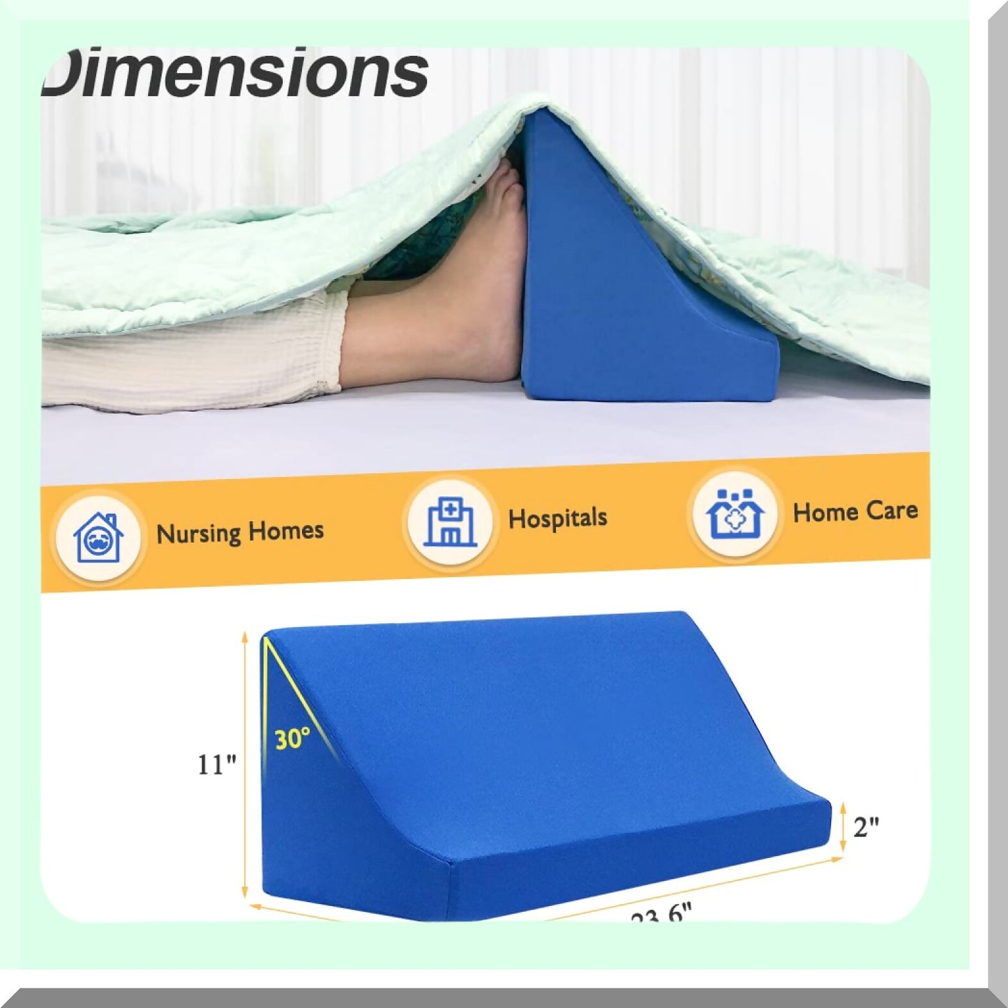 SleepEase Foot Support System - Bed Sheet Raiser & Leg Pain Relief Device. Elevate your comfort with this innovative blanket lifter and foam wedge for toes, knees, and ankles. Perfect for post-surgery recovery and hospital assistance.