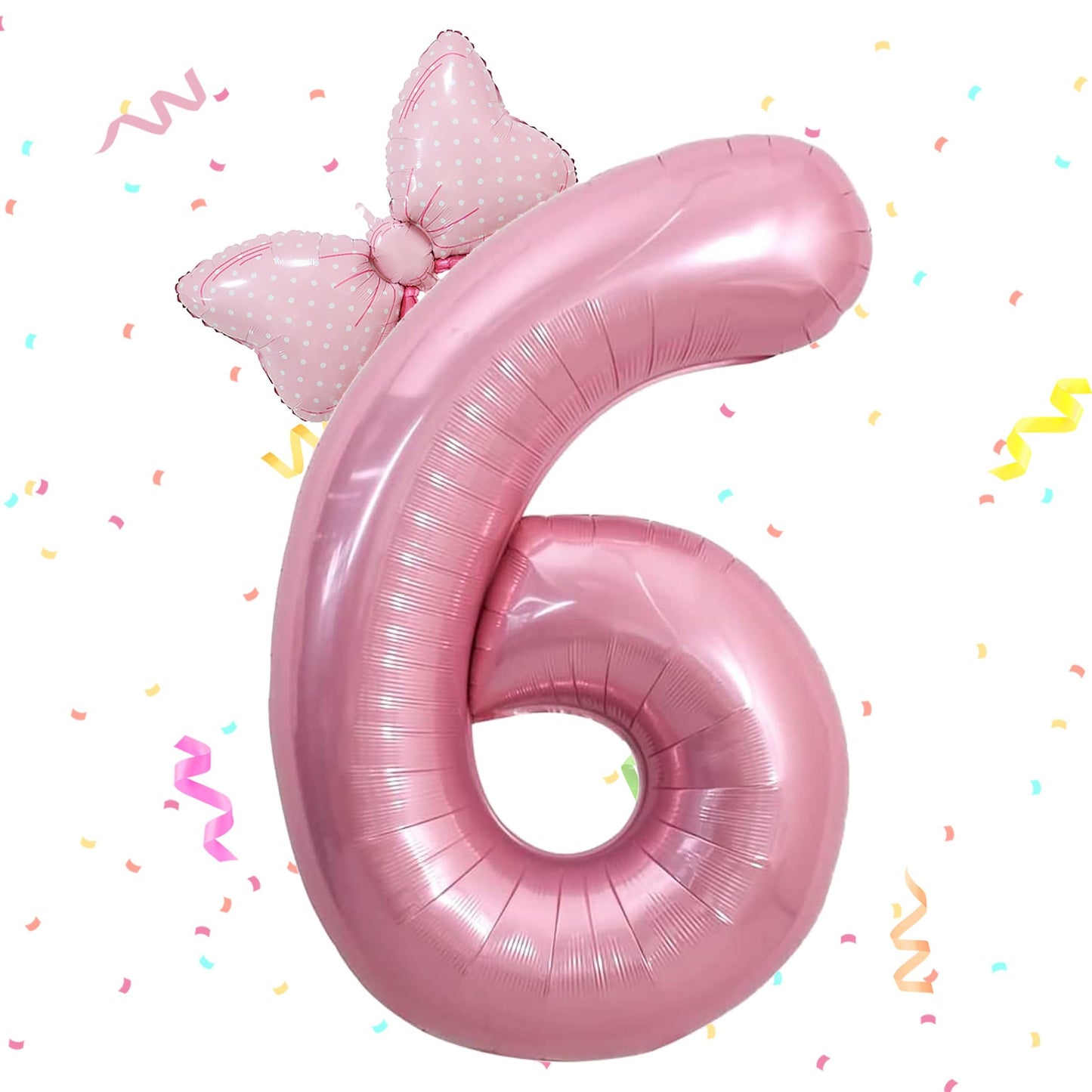 Pink 6th Birthday Balloon Set for Girl Party Decorations