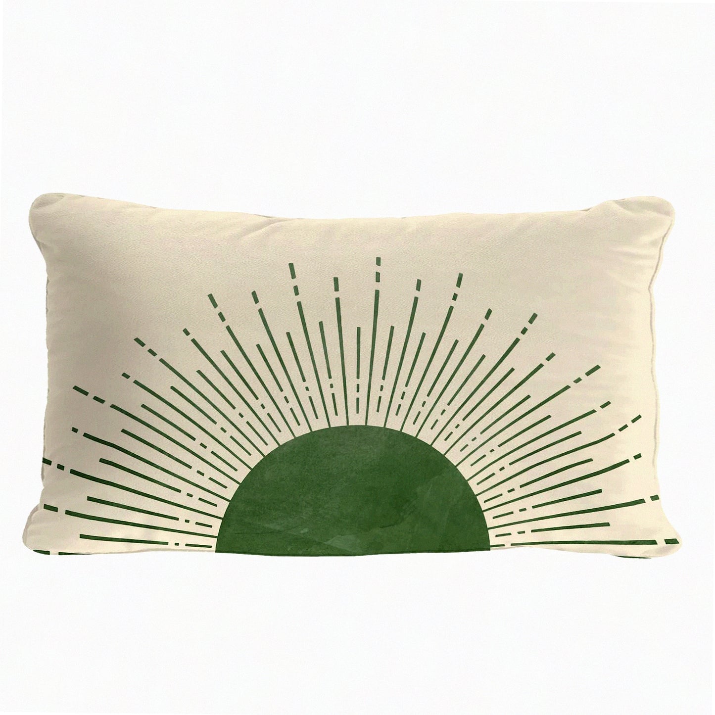 Sunrise Glow Decorative Pillow Cover - Boho Sunset Abstract Room Decor - Soft Girls Bedroom Throw Pillow Case - 12x20 Inch Sunshine Cushion Cover