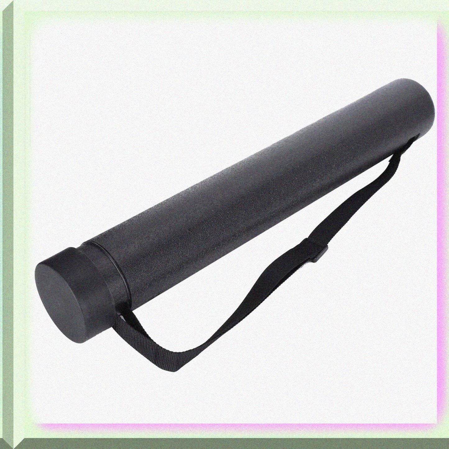 Waterproof Circular Drawing Tube, Black, Adjustable 56.4cm-87.5cm