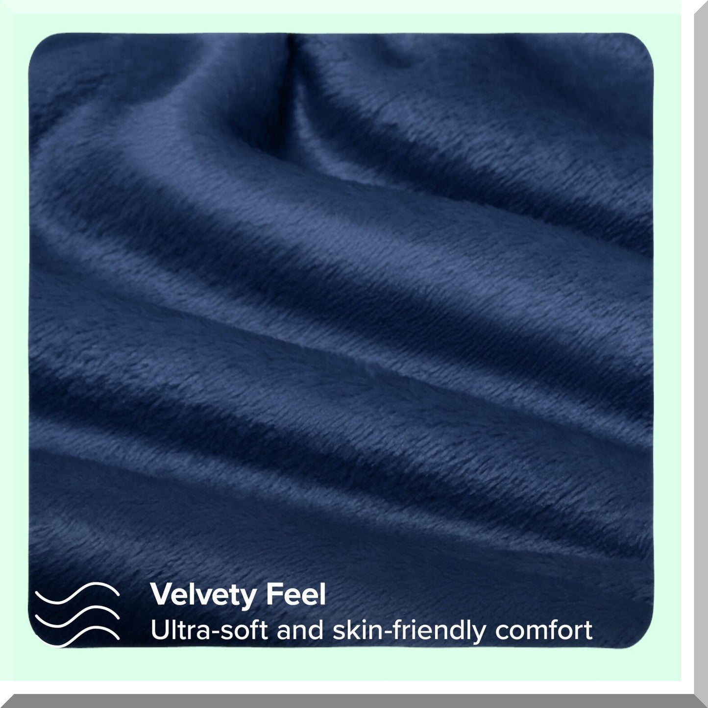 VelvetLux Deep Pocket Fleece Sheet Set - Ultra Soft Microplush Bedding in Dark Blue Queen Size - Deluxe Non-Pilling Velvety Bed Sheets