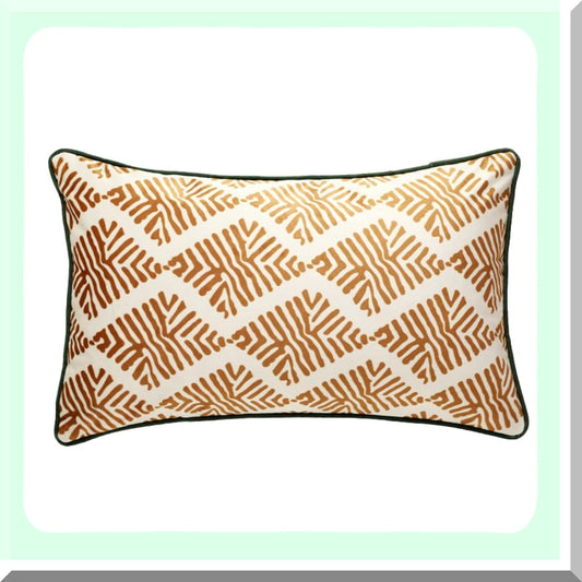 Luxury Velvet Lumbar Pillow Cover Compatible with Couch & Bed