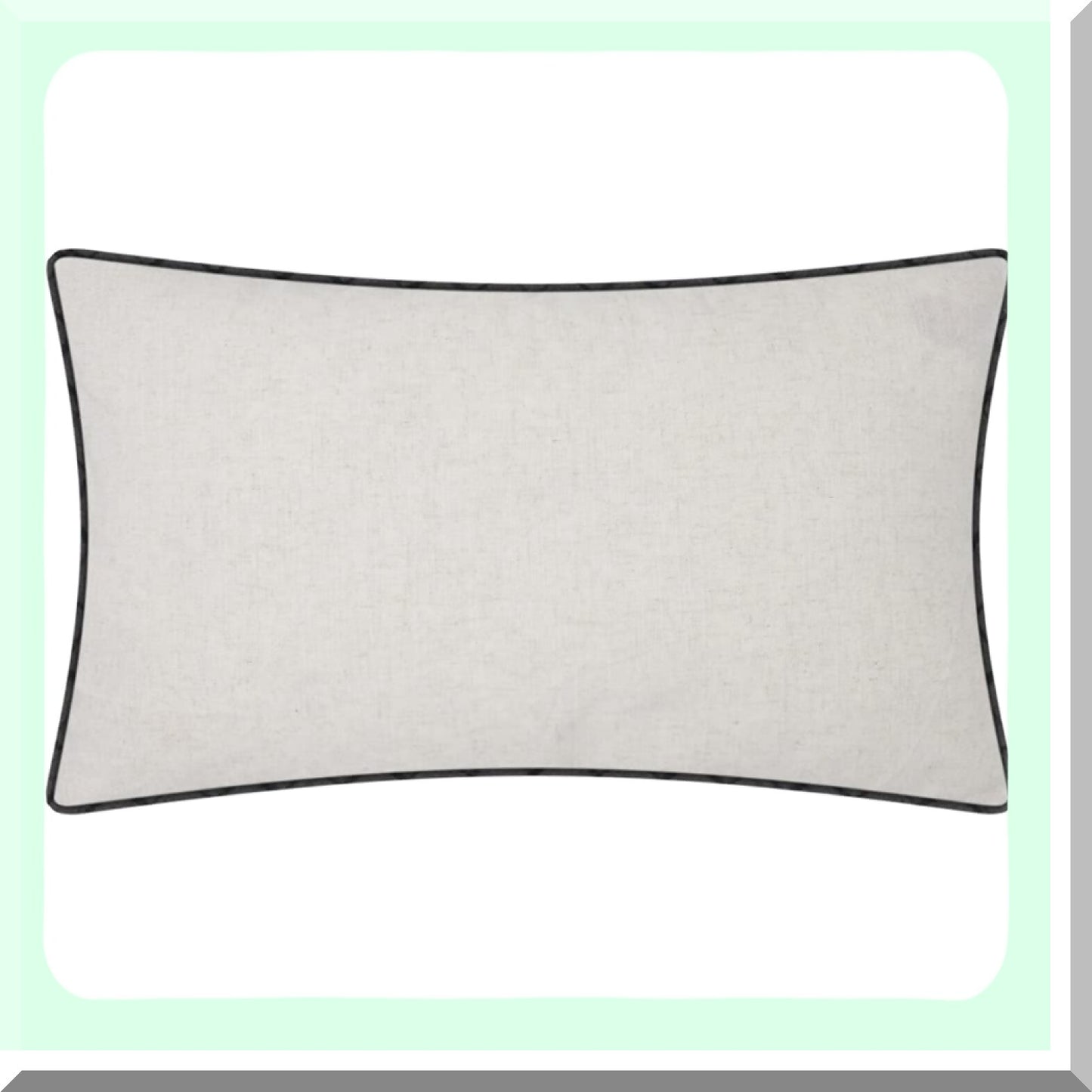 Birds Embroidered Wool Accent Pillow Cover - Teal Blue Gray Plaid Decorative Cushion Case for Home Sofa Car Bed Living Room - Hand-Appliqued Gift 14x24"