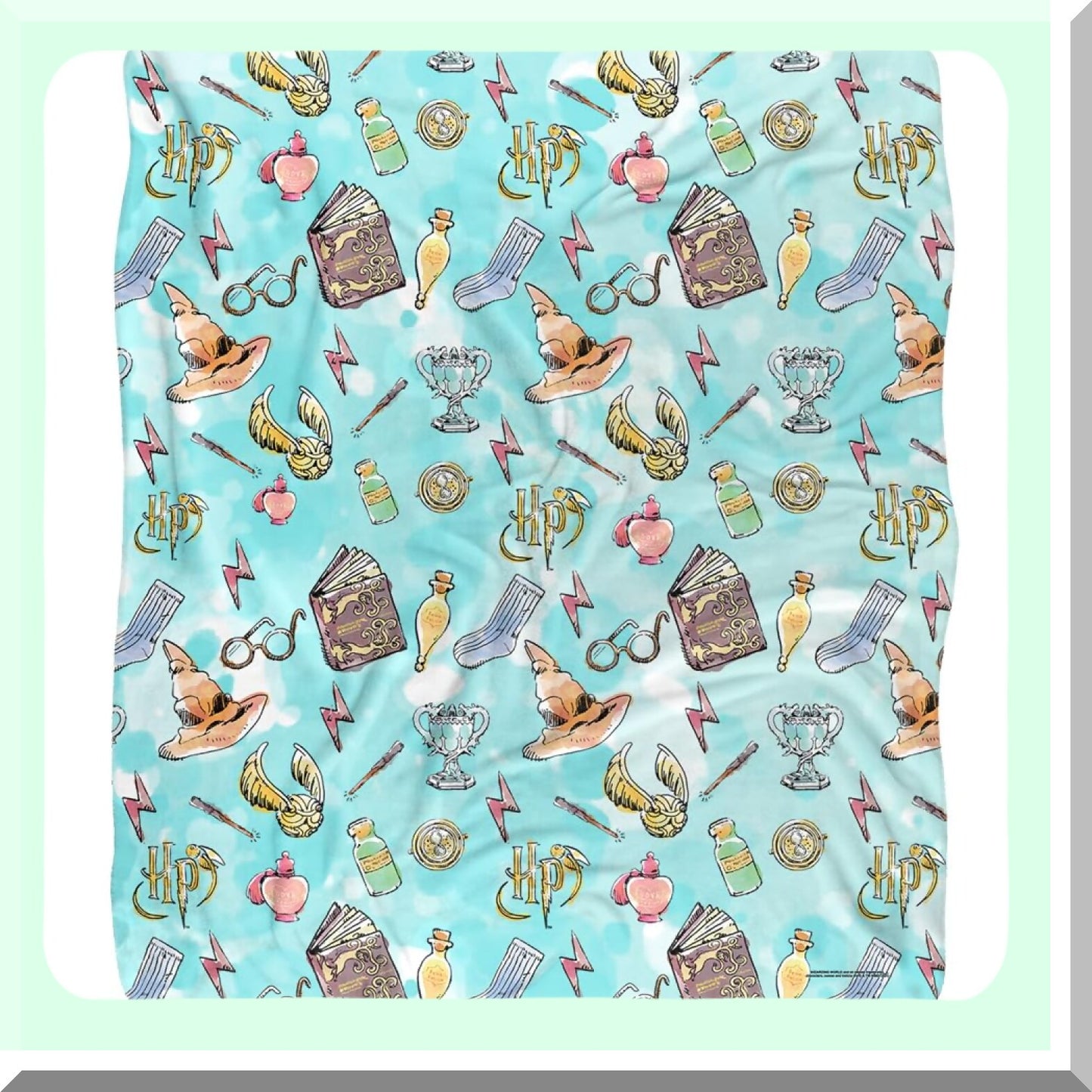 Magic Comfort: Harry Potter Watercolor Sherpa Throw Blanket - 50"x60" Super Soft Silky Touch"