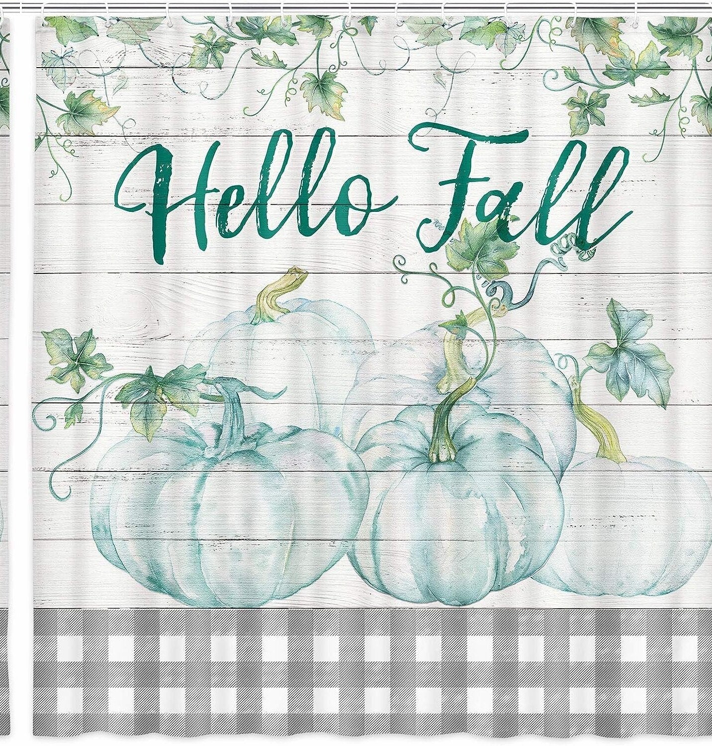 Autumn Pumpkin Thanksgiving Shower Curtain 69x70in