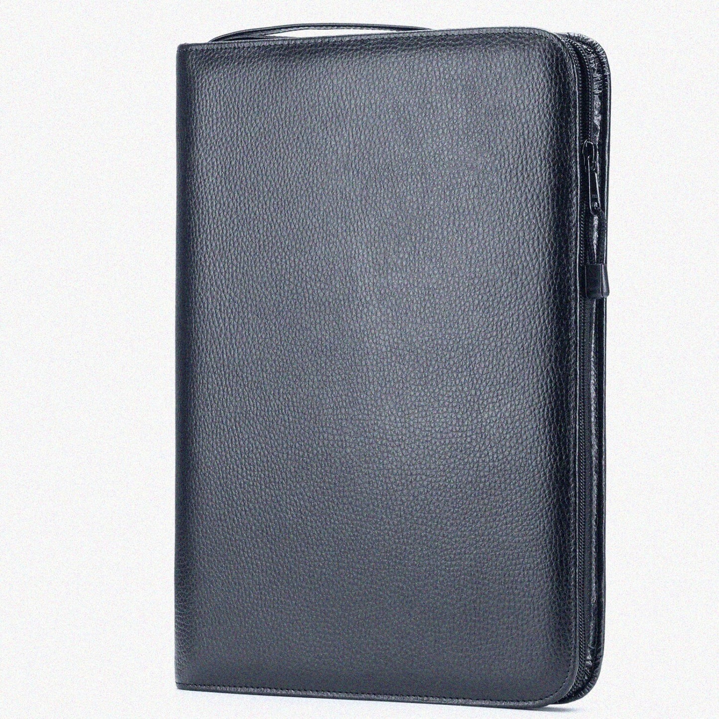 Black Cowhide Leather Fountain Pen Case 46 Slots