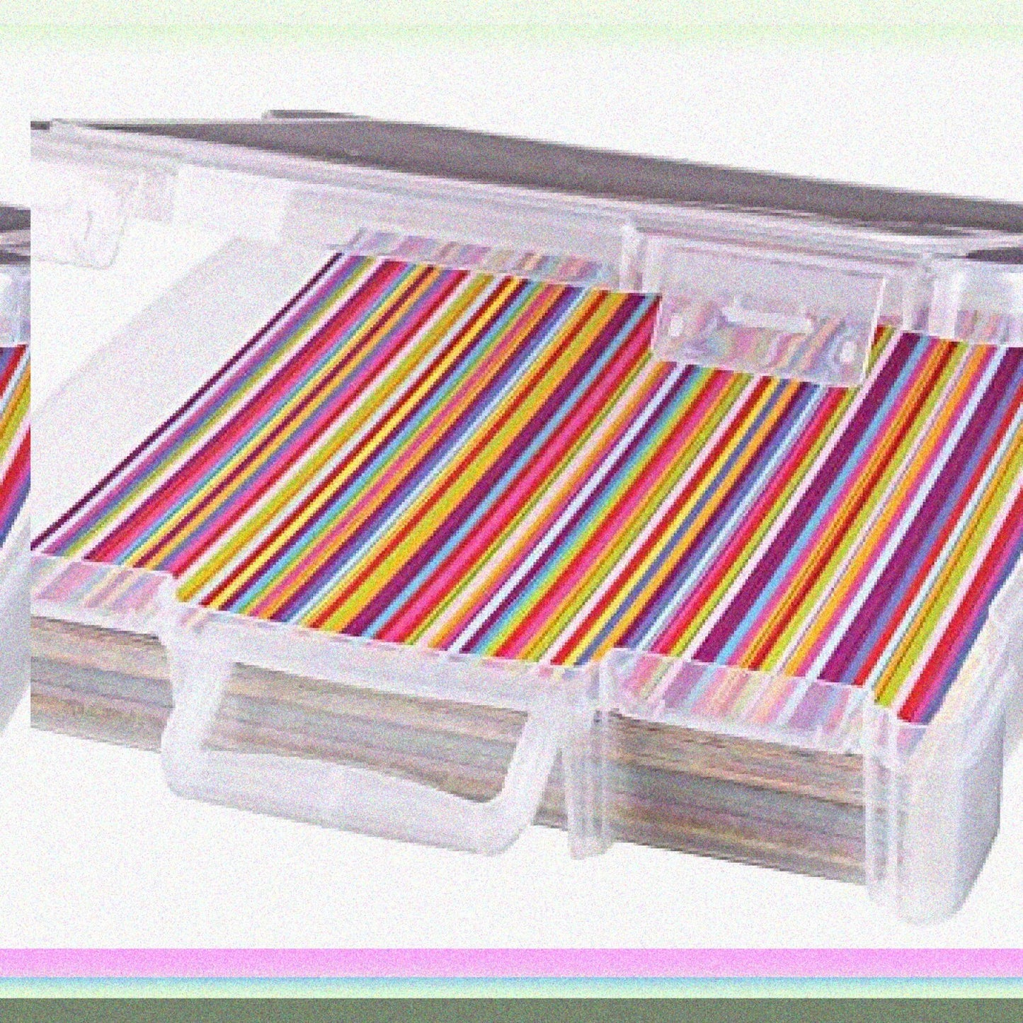 Portable Art Organizer with Handle, 12x12, Clear